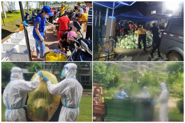 疫往无前 共克时艰——市环发公司第一分队开展海航城疫情防控志愿服务活动(图3)