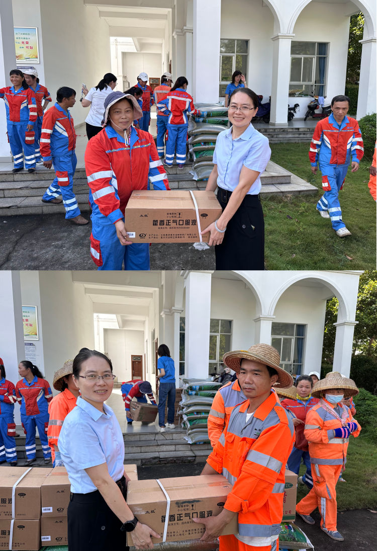 市环发公司开展2023“夏日送清凉”慰问环卫工人活动(图2)